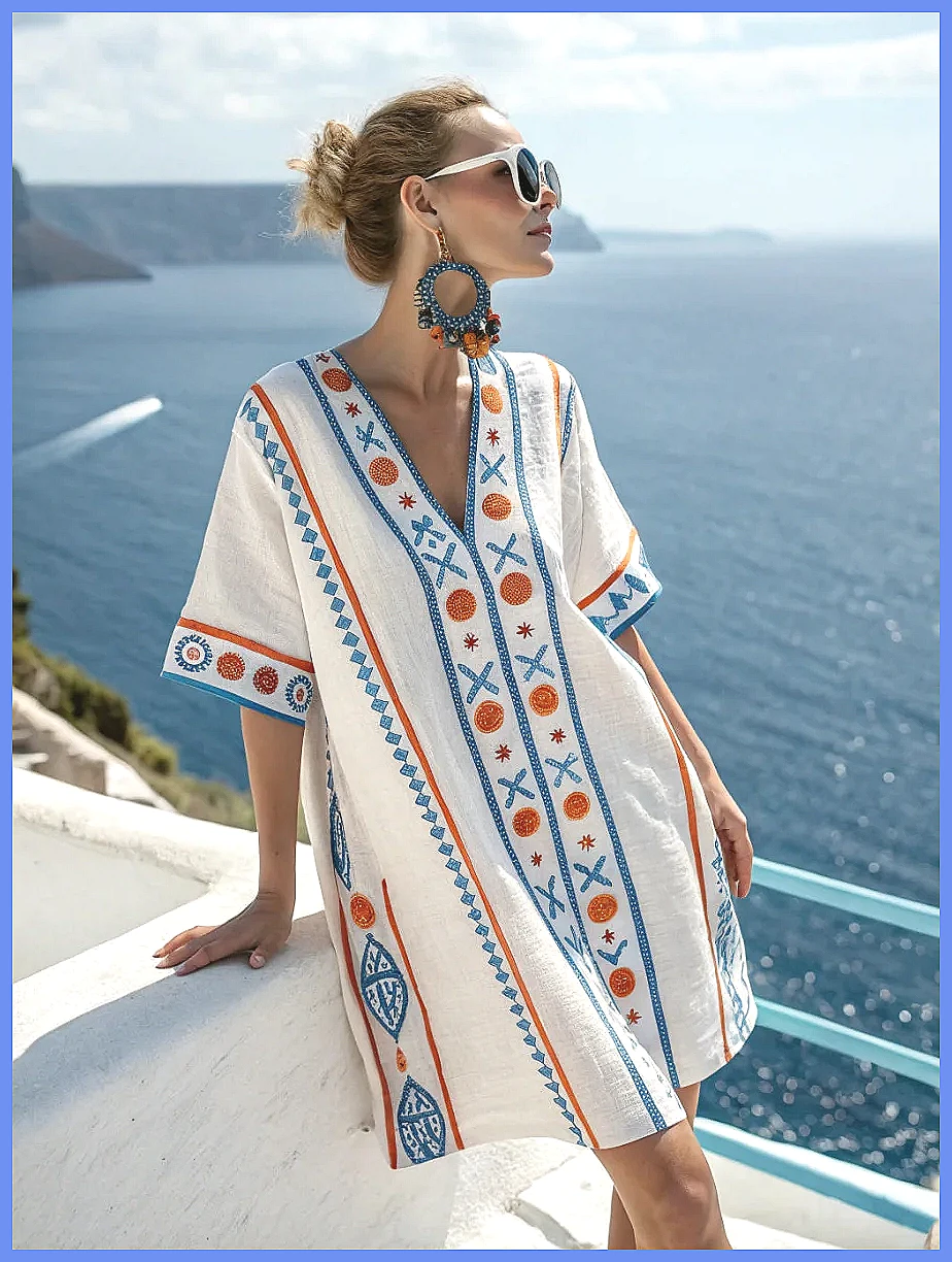 Women's 2025 Summer V-Neck Flo - Floral Summer Dress review and price