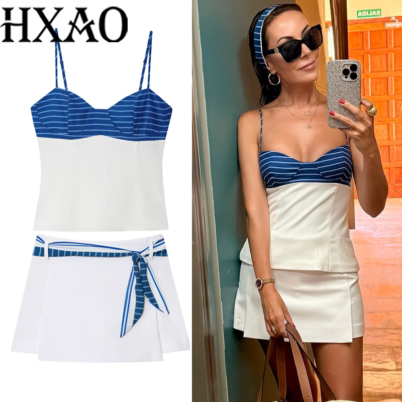 HXAO Bow Stripe Women's Skirt  - Corset Top Boned review and price