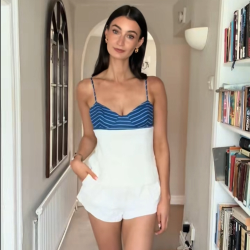 HXAO Bow Stripe Women's Skirt  - Corset Top Boned review and price