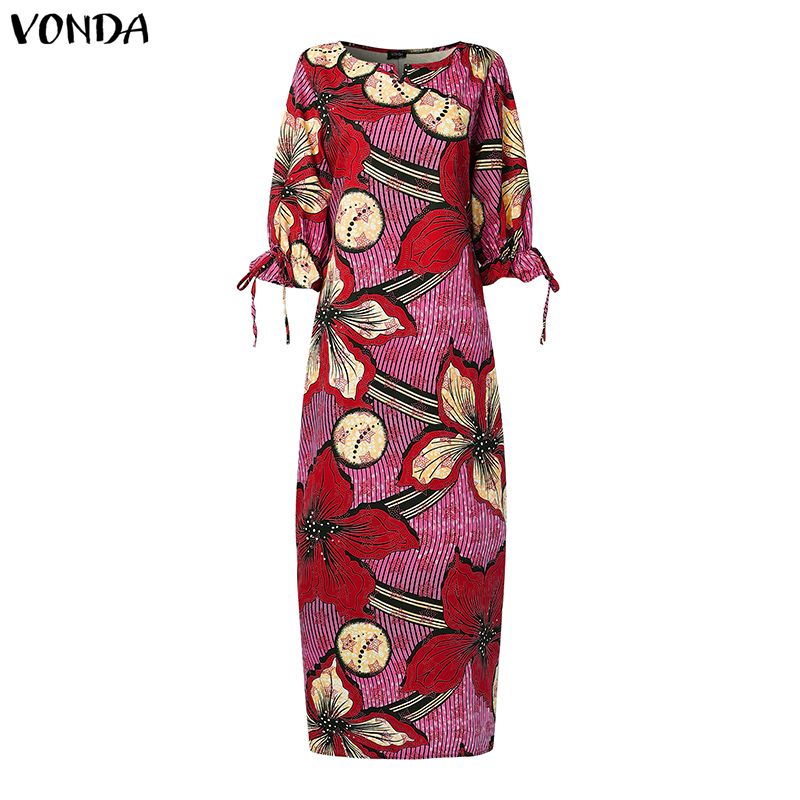 VONDA Plus Size Women Bohemian - Maxi Dress Boho review and price