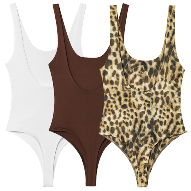 HXAO Leopard Slip Bodysuit Wom - Corset Top Boned review and price