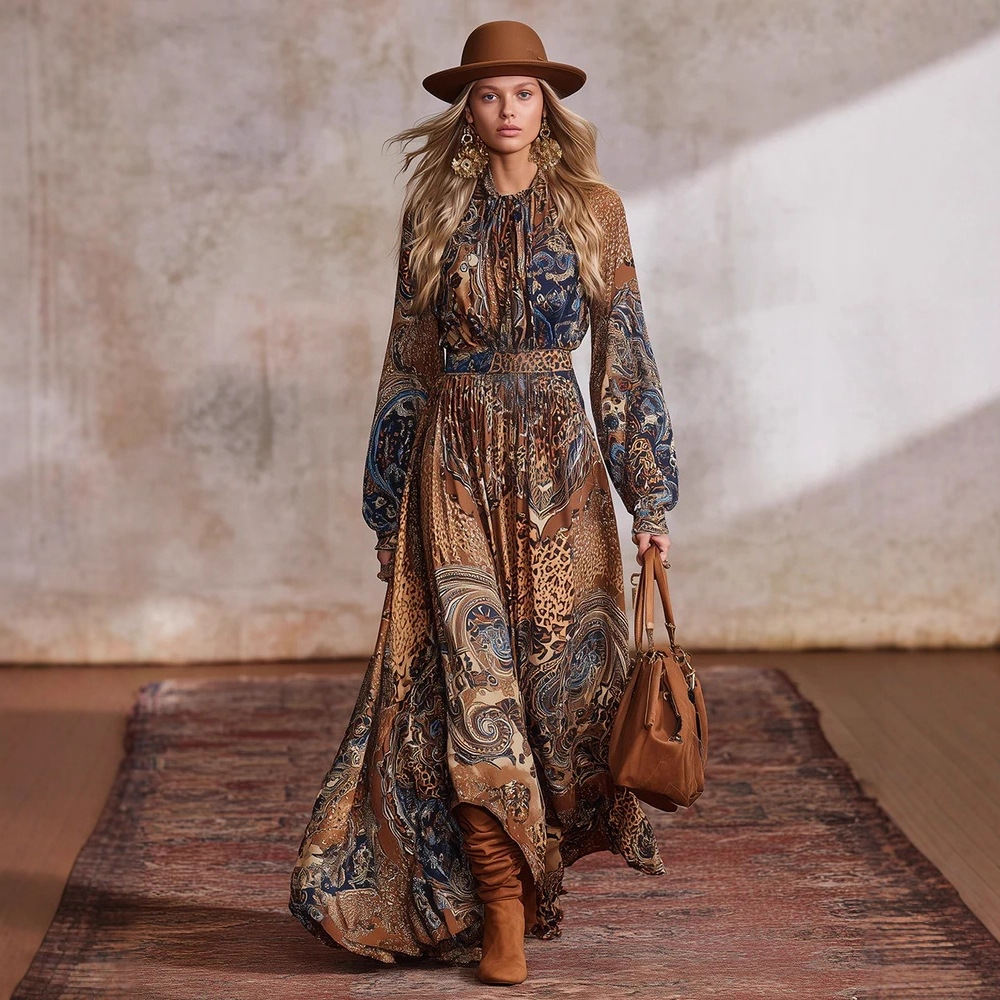 Women's Boho Printed Maxi Dres - Maxi Dress Boho review and price