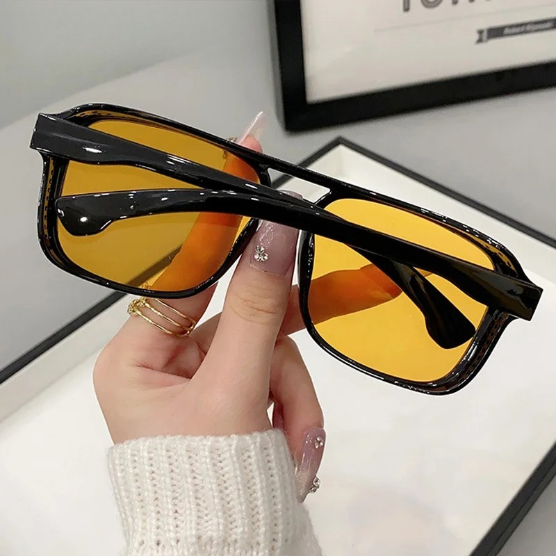 Square Double Bridges Sunglass - Women'S Fashion Eyeglasses review and price