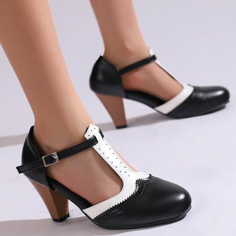 Women Vintage T-Strap Mary Jan - Women'S Fashion In The 1950S review and price