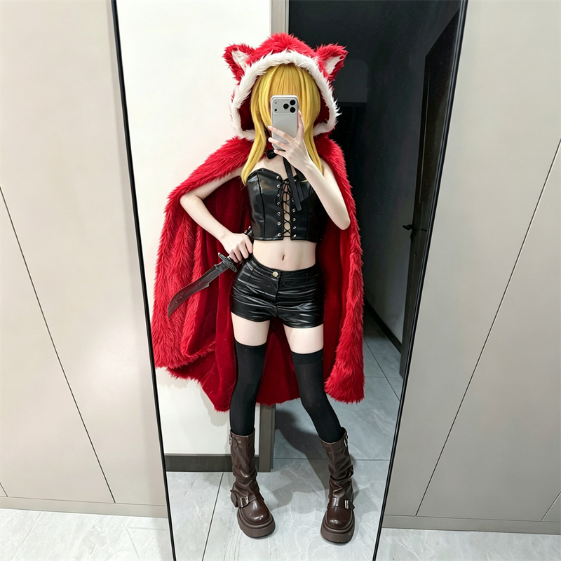 Game Black Souls Cosplay Cloak - Corset Top Boned review and price