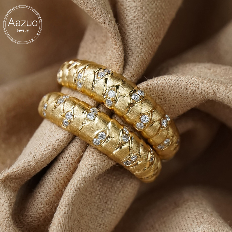 Aazuo Fine Jewelry Real 18K Ye - Women'S Fashion Rings Gold review and price