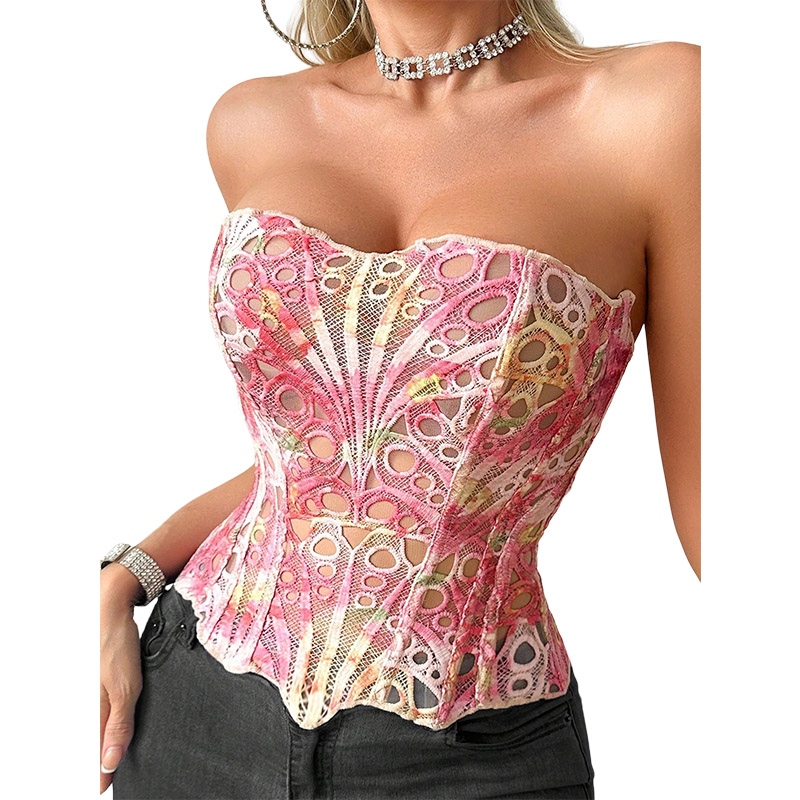 Sexy Bone Garment Corset Sheer - Corset Top Boned review and price