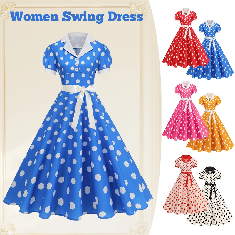 Vintage Polka Dot Summer Dress - Women'S Fashion In The 1950S review and price