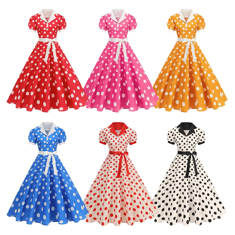 Vintage Polka Dot Summer Dress - Women'S Fashion In The 1950S review and price