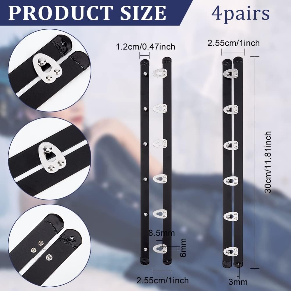 4 Pairs 201 Stainless Steel Co - Corset Top Boned review and price