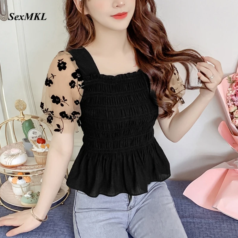Summer Puff Sleeve Corset Top  - Corset Top Boned review and price