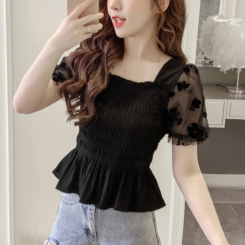 Summer Puff Sleeve Corset Top  - Corset Top Boned review and price