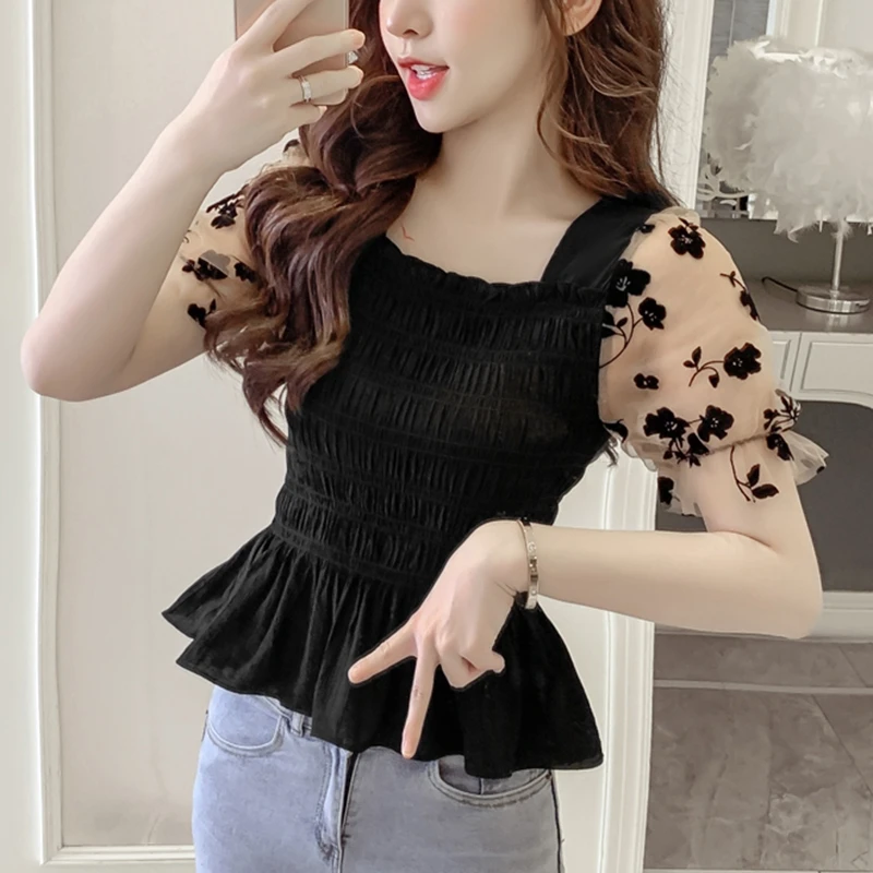 Summer Puff Sleeve Corset Top  - Corset Top Boned review and price