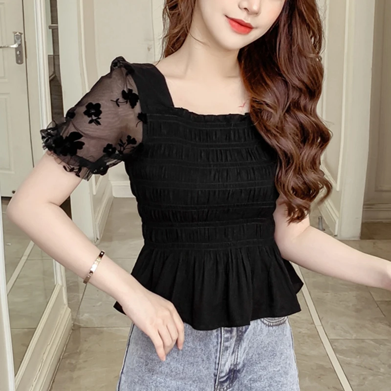 Summer Puff Sleeve Corset Top  - Corset Top Boned review and price