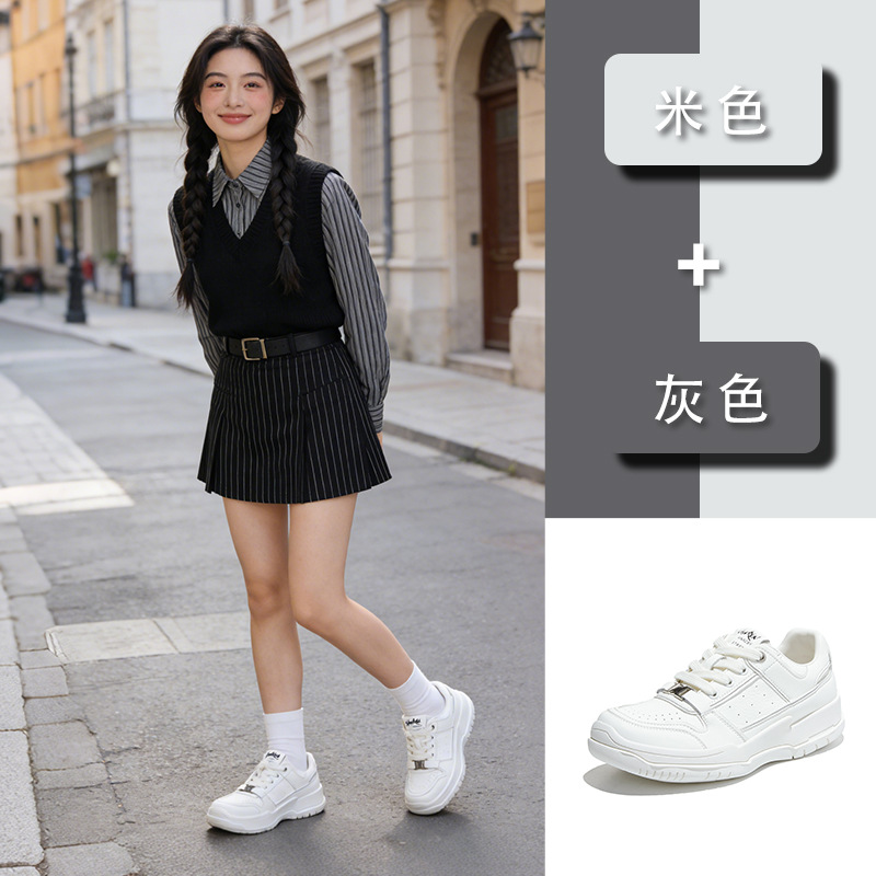 Leather Little White Shoes Spr - Sneakers Fashion Women review and price