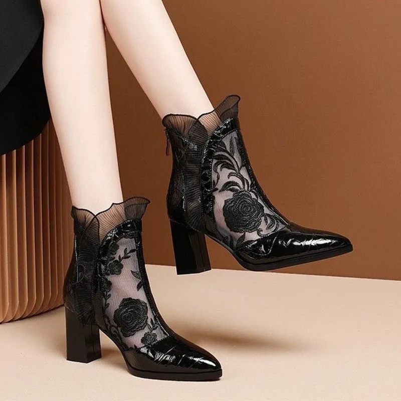 High Heels Women Sexy Embroide - Floral Summer Dress review and price