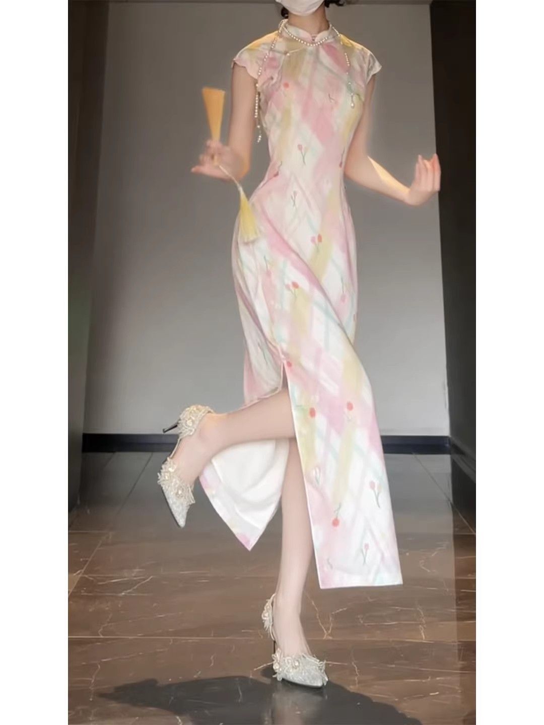 Chinese Style Modern Floral Im - Floral Summer Dress review and price