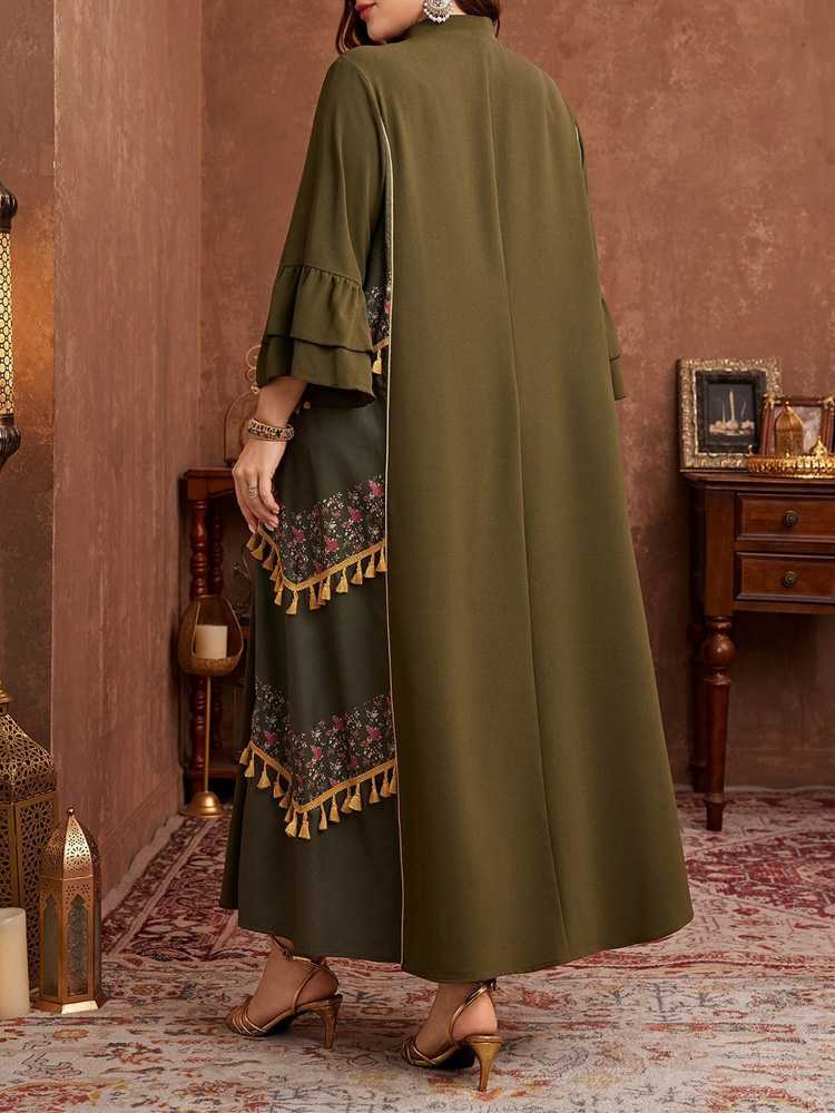 GIBSIE Plus Size Ethnic Style  - Maxi Dress Boho review and price